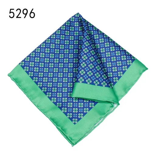 Digital printed silk like pocket squares for men hot sale online silk pocket squares hand roll handkerchief