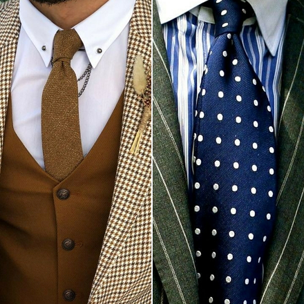 What is the standard of men's tie-[Handsome tie]