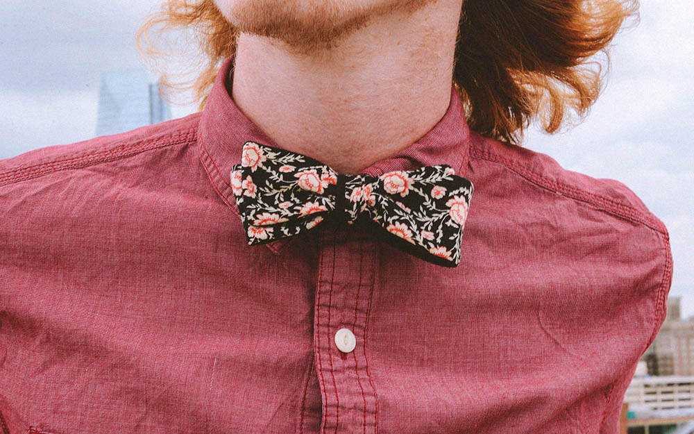 floral bow ties men