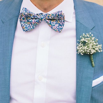 The choice of bridegroom's bow tie in wedding-[Handsome tie]