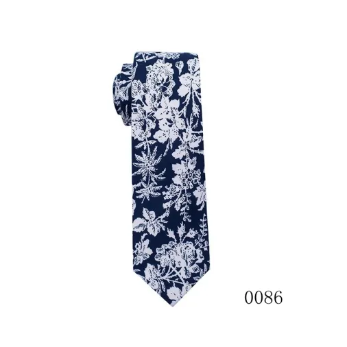 Wholesale High Quantity Colourful Floral Cotton Casual Necktie Wedding Necktie Mens Tie