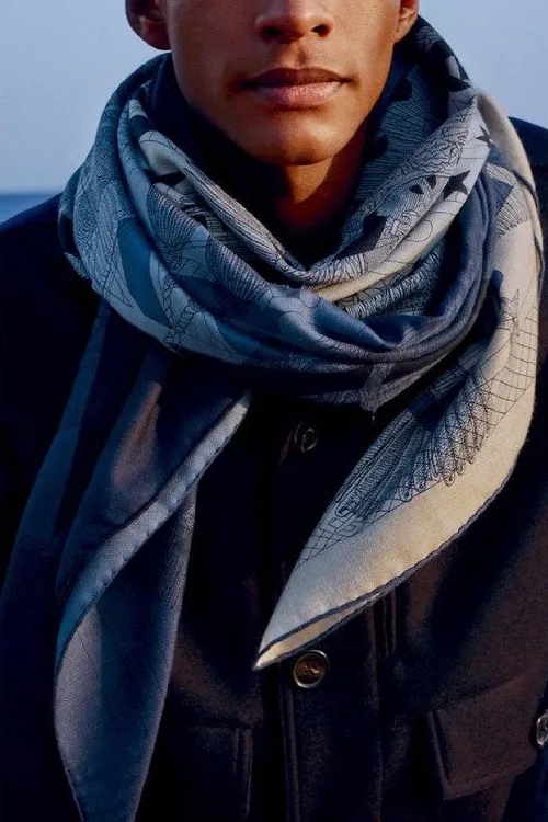 designer silk scarf