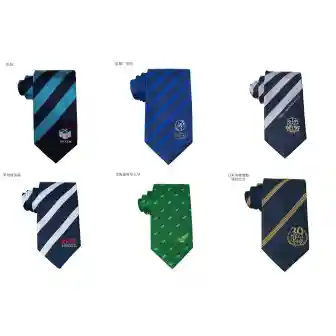 Formal School Tie Logo Jacquard Neckties Custom Mens Woven Ties Handmade