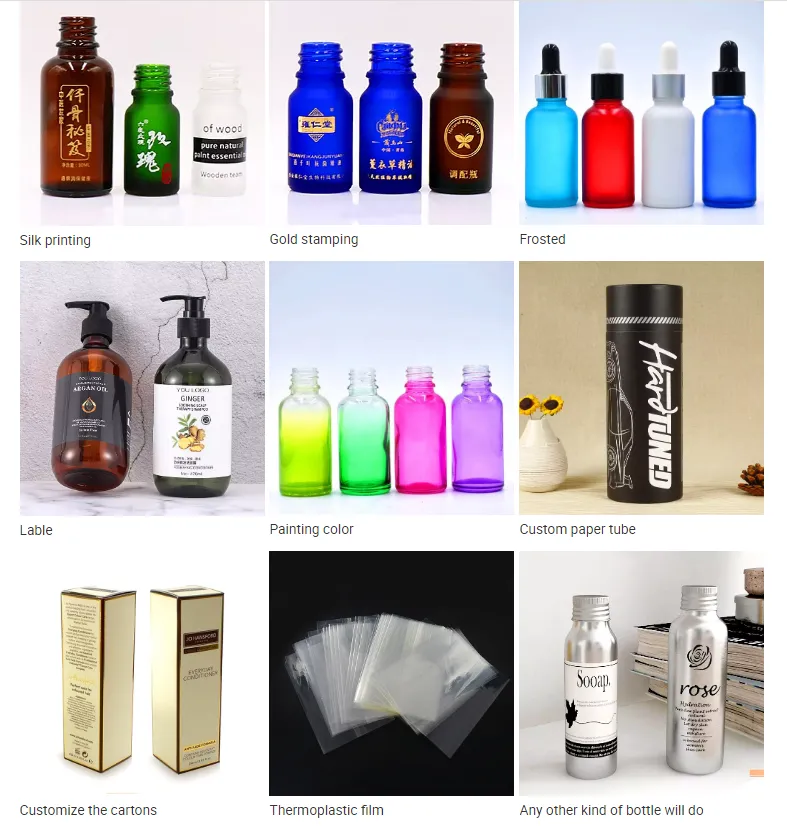 High Quality Green Amber PET Plastic Bottles Shampoo Bottle
