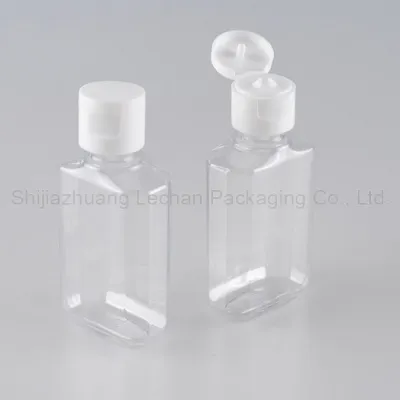 botol plastik harga rendah dengan penutup flip untuk pembersih tangan alkohol botol pembersih tangan 50ml
