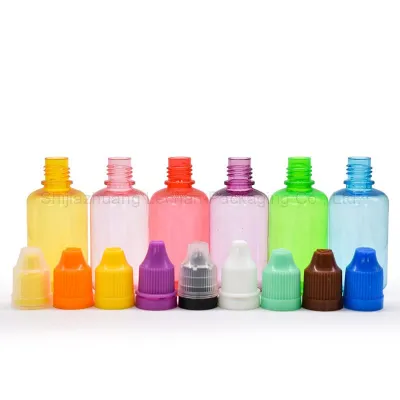 Botol plastik PE penjualan panas dengan penutup jarum untuk minyak asap