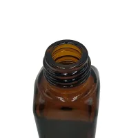 Botol penitis kaca persegi berkualiti tinggi amber berkualiti tinggi 50ml