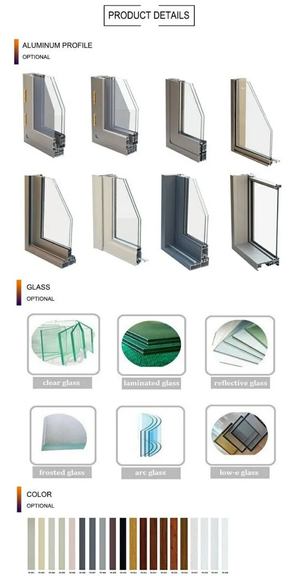High Quality Aluminum Casement Window Profile