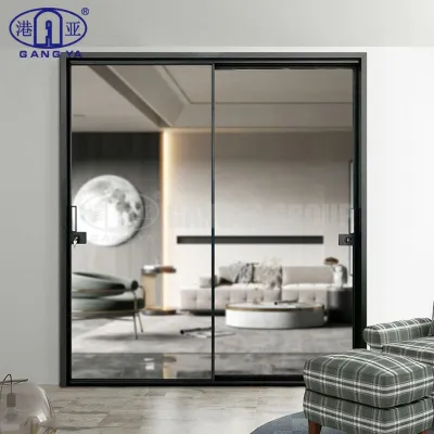 الألومنيوم الشخصي أحدث تصميم الخارجي فناء شرفة الألومنيوم الإطار الزجاجي أبواب منزلقة 95 سلسلة