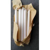 Household Paraffin Wax White Candles for Home Lighting