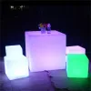 Cubo de luz al aire libre led a prueba de agua, sillas de cubo led, luz de cubo led