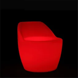 Luxe PE Led meubel barstoel barkruk RGB gloeiende cocktailstoel