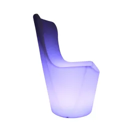 Chaise de bar en plastique étanche fête extérieure / événement illuminée chaise cube enfant en bas âge, siège LED de mobilier d'extérieur éclairé