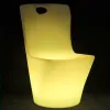 Chaise de bar en plastique étanche fête extérieure / événement illuminée chaise cube enfant en bas âge, siège LED de mobilier d'extérieur éclairé