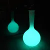 Outdoor garden plastic glowing led flower pots to decorate