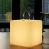 Outdoor Plastic Leisure Rental Event Bar Furniture Light LED Chair