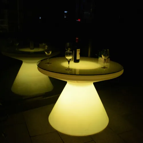 LED furniture plastic nightclub bar LED cocktail table