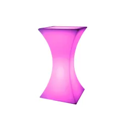 outdoor waterproof led luminous high top cocktail tables for night club/bar led table/ flower-shap coffee table outdoor