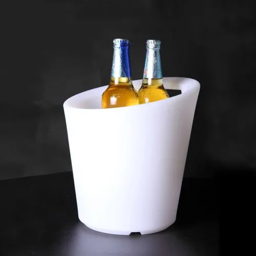 5L Chargeable LED Plastic ice bucket for party bar