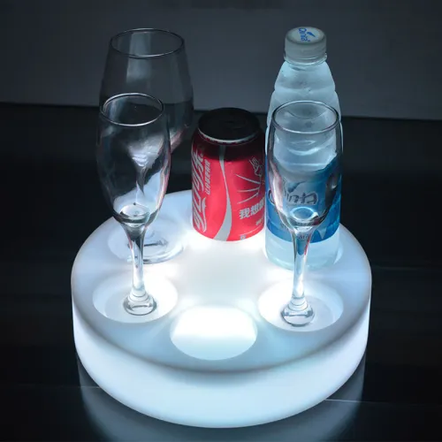 يستخدم بار نادي الأحداث البلاستيكية للحفلات استخدام دلو الثلج LED المضيء