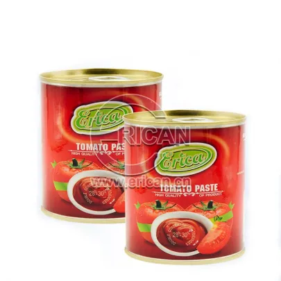 Pasta de tomate lata dupla concentrada dupla e fácil de alta qualidade 28-30% Brix em lata