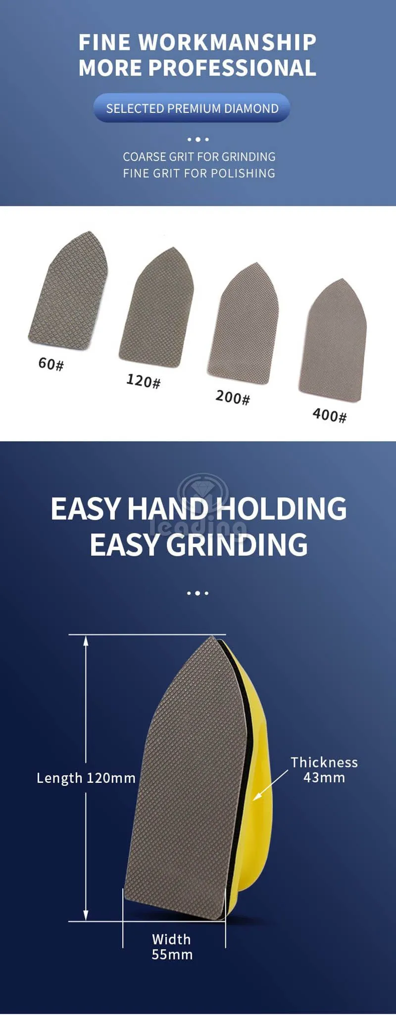Flatiron Shape Electroplated Diamond Hand Polishing Pads 7.jpg
