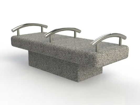 Cubist Granite Bench Seat