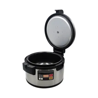 Rice warmers are designed to keep cooked rice warm and fluffy until it's ready to be served, making them a convenient addition to any kitchen.