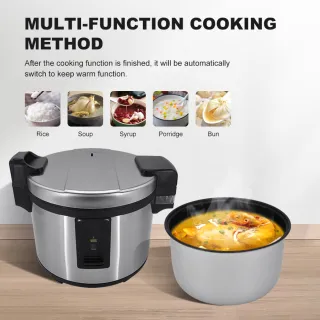 An electric rice cooker with a keep warm function is a great option for those who want to keep their rice warm and fresh until they are ready to serve it.