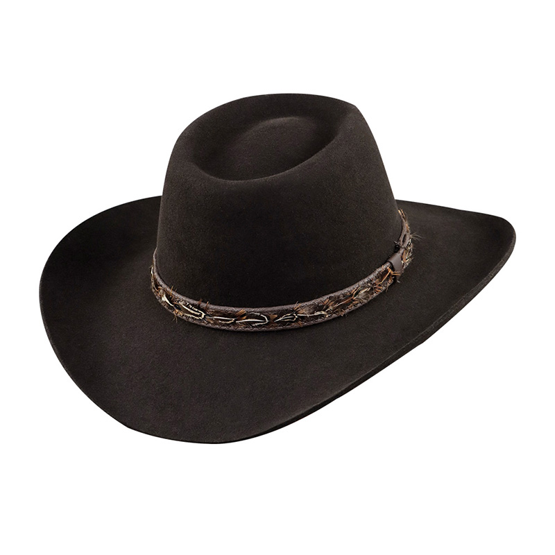 sombrero Cowboy de color azul fabricado 100% con fieltro de lana