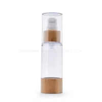 高品質の竹製キャップ竹製底部エアレスペットボトル