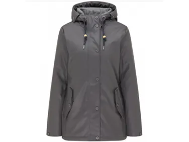 Wholesale customizable grey women's/Ladies ​PU rain jacke