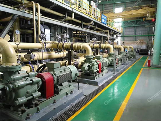 Multi-stage pumps are used in domestic steel plants