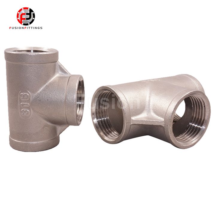 Stainless Steel Threaded Pipe Fitting Tee Equal Reducing Tee