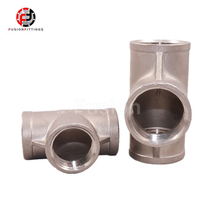 Stainless Steel Threaded Pipe Fitting Tee Equal Reducing Tee