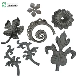 Cast Steel Flowers and Leaves