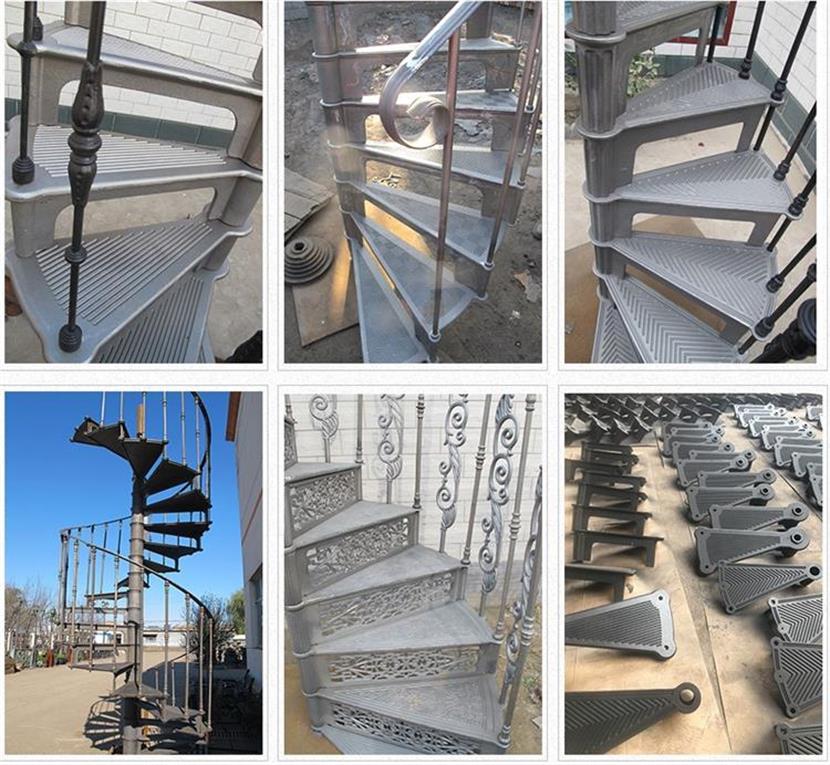 Easily Installed Cast Iron Spiral Staircase