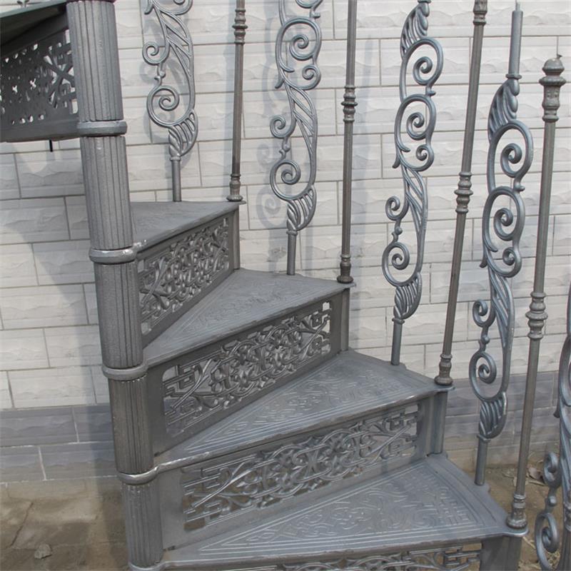 Cast Iron Exterior Used Spiral Staircase