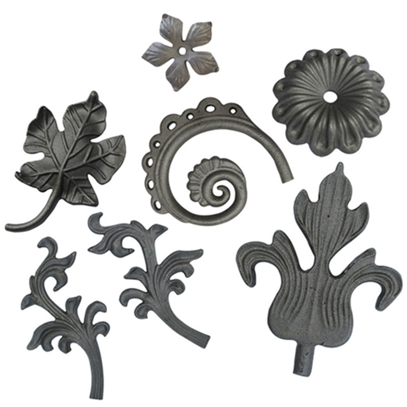 Cast Steel Flowers and Leaves