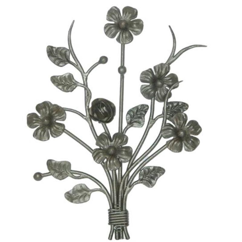 Ornamental Wrought Iron Flower Panels Accessories