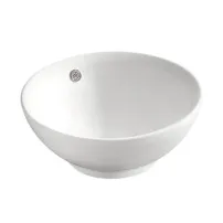 Foshan White Round Ceramic Cabinet Basin HY-412