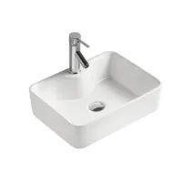 Shower Room White Square Ceramic basin HY-401C