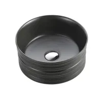 Toilet Ceramic Black Round Art Basin HY-8077MB