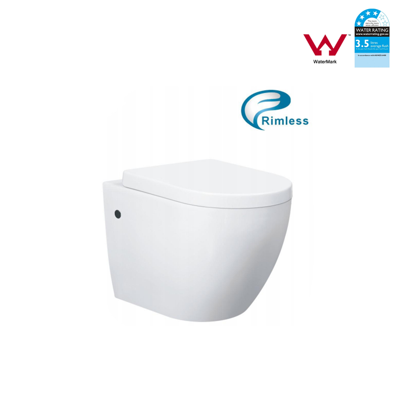 Watermark Bathroom Round Wall Hung Toilet 2381