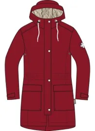 Ladies Long Raincoat with Lambswool Lining