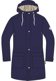 Ladies Long Raincoat with Lambswool Lining