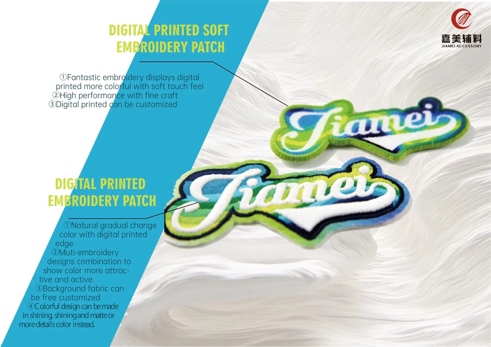 Digital Printed Soft Emboridery Patch