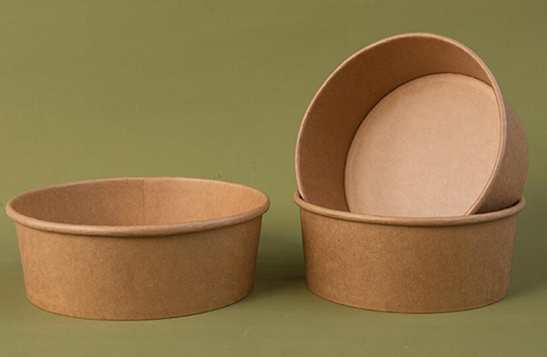 Takway or Disposable Food Grade Paper  Salad Bowls Round with Pet Lid