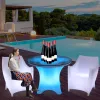 PE RGB color changing remote control nightclub bar LED cocktail table