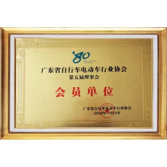 廣東省自行車電動車協會-優理事牌匾